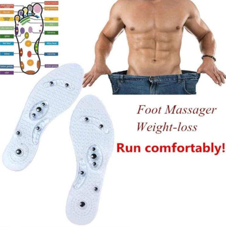 1Pair Shoe Gel Insoles Feet Magnetic Therapy Health Care for Men Comfort Pads Foot Care Relaxation