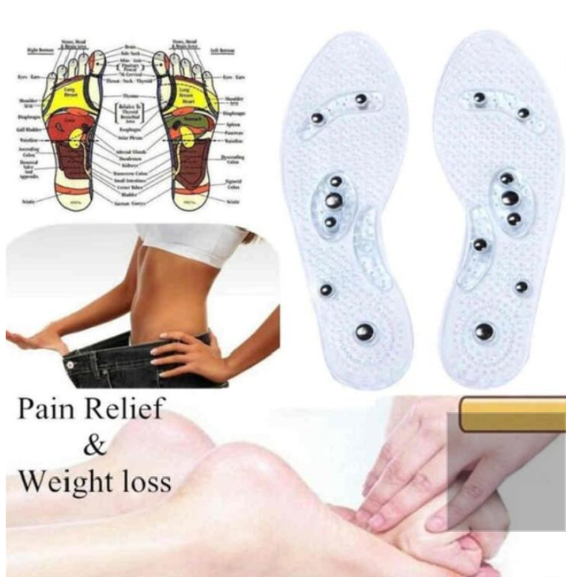 1Pair Shoe Gel Insoles Feet Magnetic Therapy Health Care for Men Comfort Pads Foot Care Relaxation