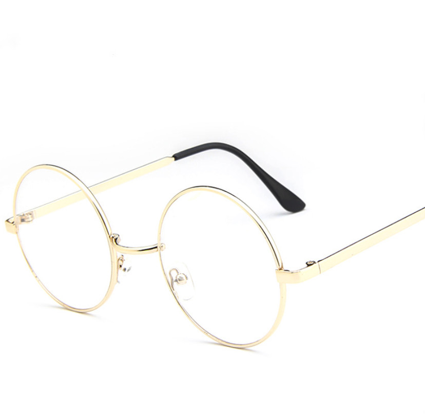 Women Men Round Spectacle Glasses Frames Glasses With Clear Glass Optical Frame Transparent Glasses