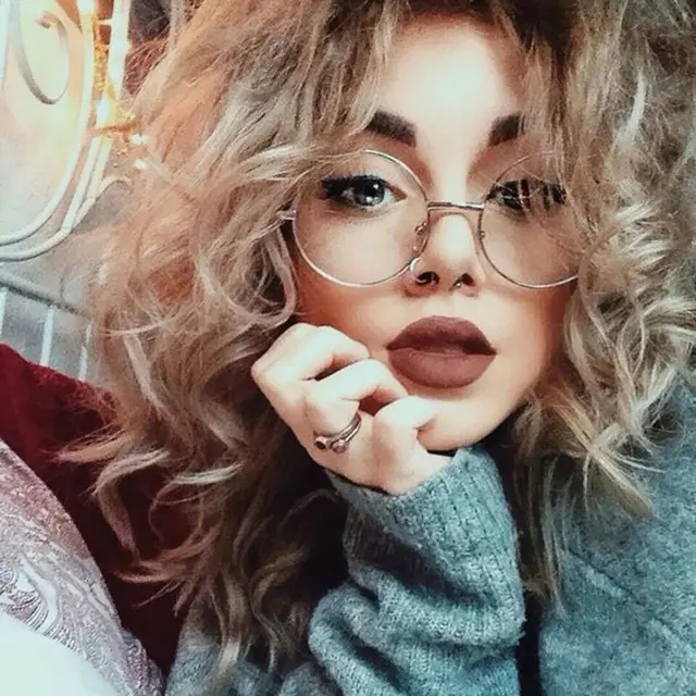 Women Men Round Spectacle Glasses Frames Glasses With Clear Glass Optical Frame Transparent Glasses