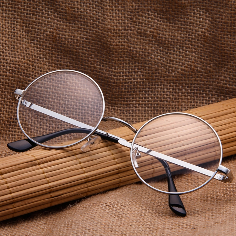 Women Men Round Spectacle Glasses Frames Glasses With Clear Glass Optical Frame Transparent Glasses