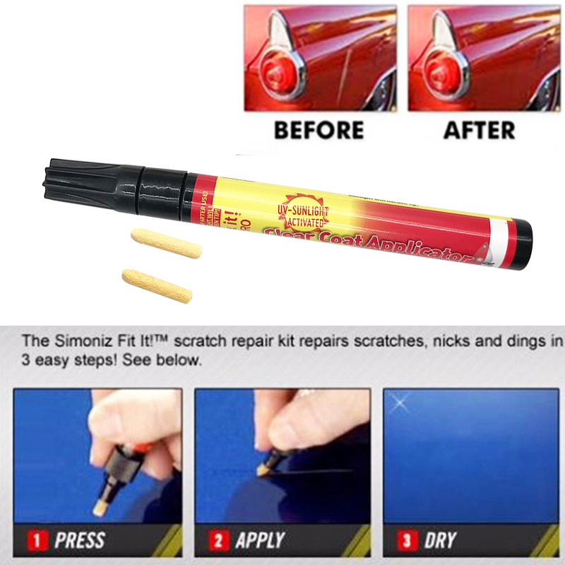 Car Painting Pen Fix It PRO Clear Coat Application For Car Scratch Repair Remover Filler Sealer