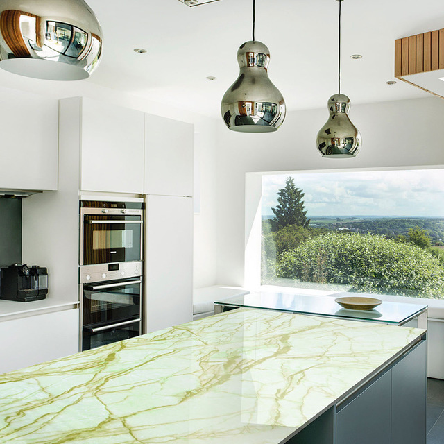 Marble Vinyl Film Self Adhesive Waterproof Wallpaper for Bathroom Kitchen Cupboard PVC Wall Stickers