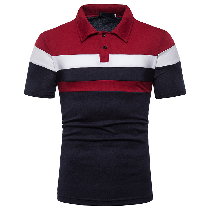 New Arrival Men Striped Polos Slim Fit Short Sleeve Clothing Summer Streetwear Casual Men T-Shirts