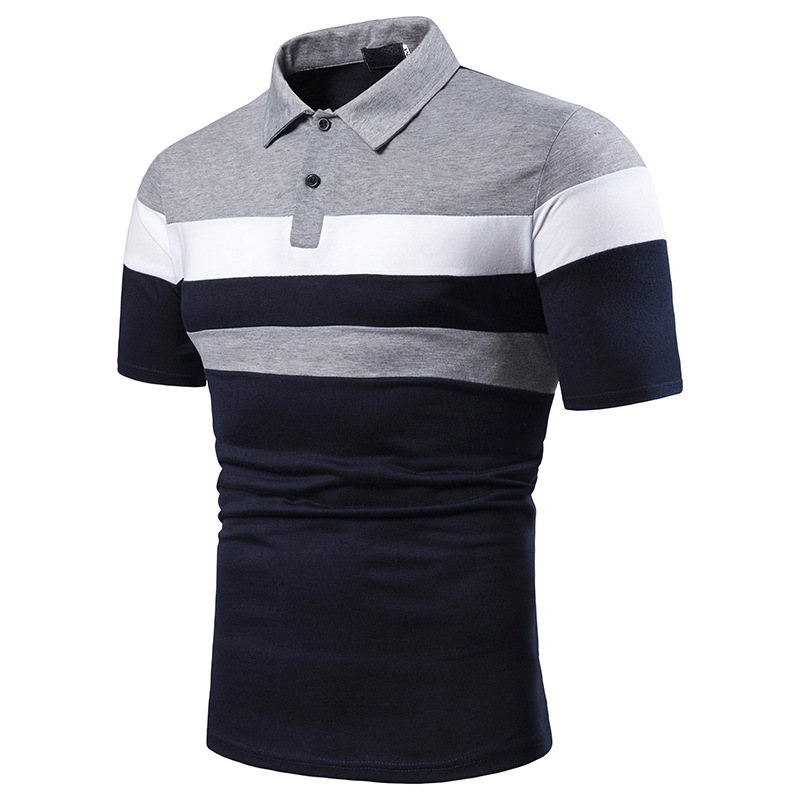 New Arrival Men Striped Polos Slim Fit Short Sleeve Clothing Summer Streetwear Casual Men T-Shirts