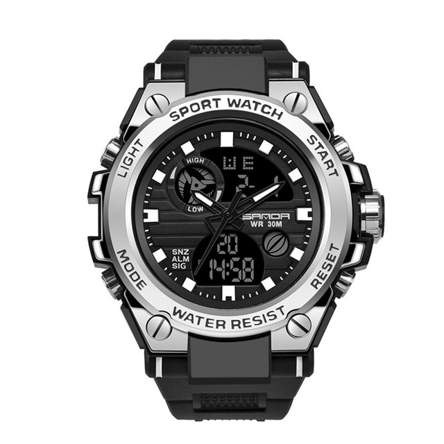 SANDA Sports Men&apos;s Watches Top Brand Luxury Military Digital Watches Waterproof S Shock Clock Sales
