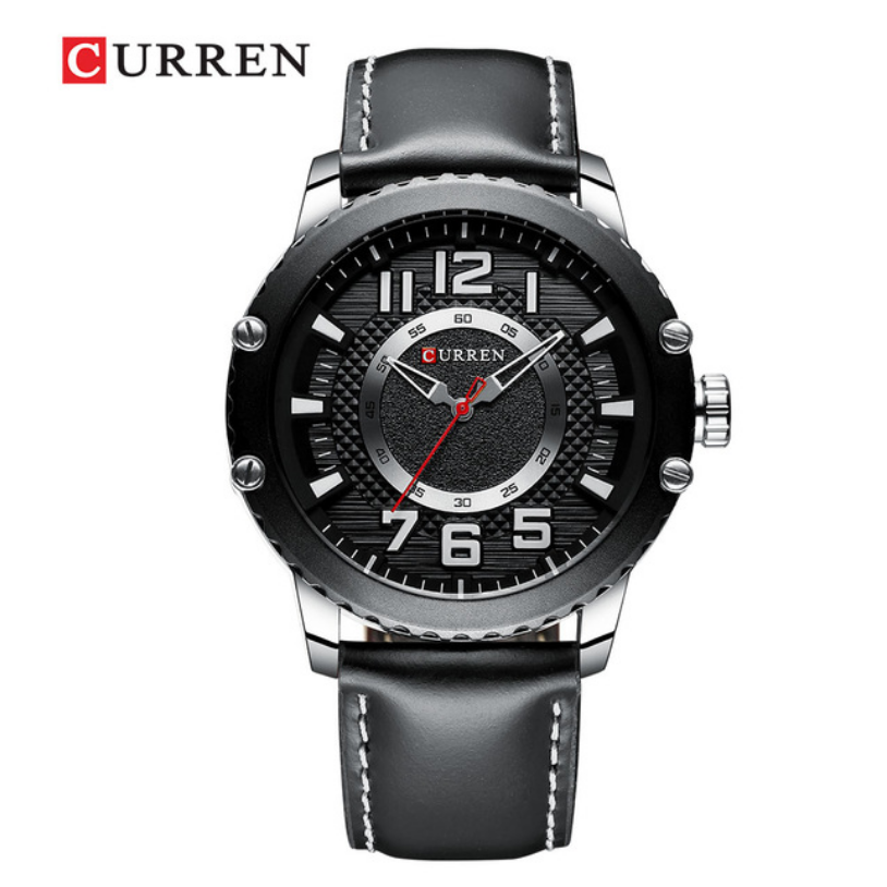 CURREN Casual Leather Men's Watches Business Quartz Watches New Unique Clock Male Watches Sales