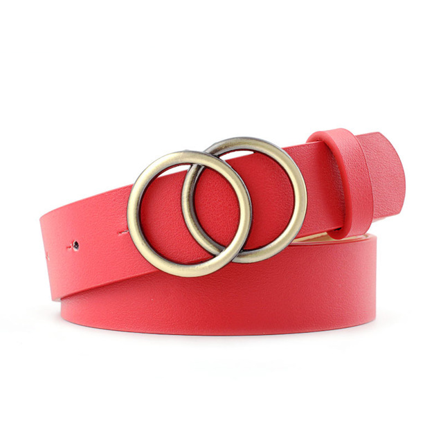 New Fashion Round Buckle Belts Women Casual Belt Ladies Jeans With Dress Belt For Trousers