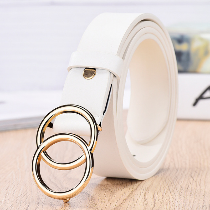 New Fashion Round Buckle Belts Women Casual Belt Ladies Jeans With Dress Belt For Trousers