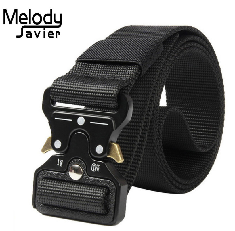 New Tactical Belts Military High Quality Nylon Men Training Belt Metal Multifunctional Buckle Belts