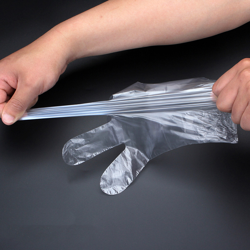 100PCS Food Plastic Gloves Disposable Gloves Restaurant Kitchen BBQ Fruit Vegetable Gloves