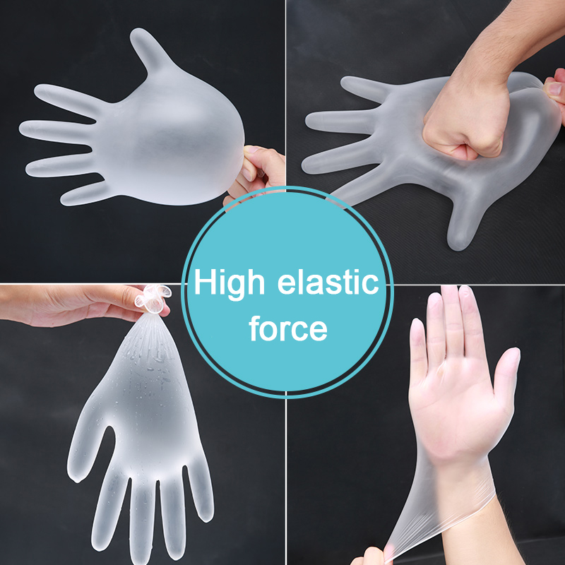 100PCS PVC Disposable Gloves Dishwashing/Kitchen/Medical /Latex/Rubber/Garden Gloves Universal