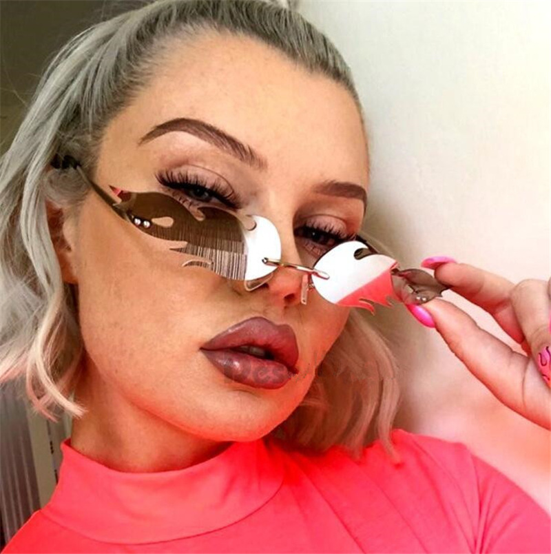 Cat Eye Sunglasses Women Vintage Brand Designer Glasses Men Metal Women Trendy Mirror Eyewear UV400