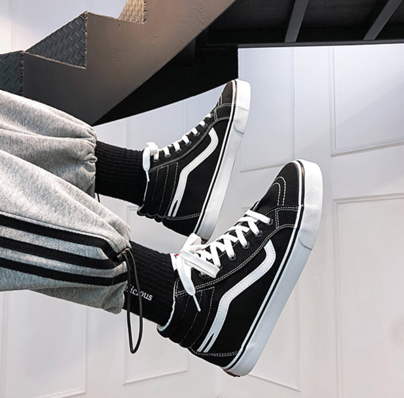 Fashion New Light Breathable Men Canvas Casual High top Women Sneakers Men Shoes Boots Couple Shoes