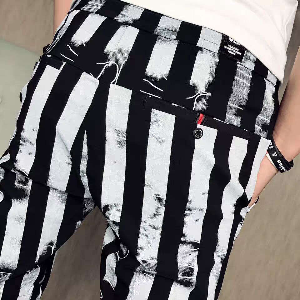 New Men Casual grid Pants Gym Slim Trousers Running Joggers Gym Long Sweatpants Male Haroun Pants