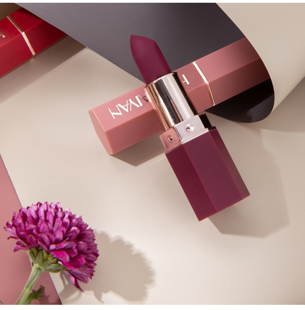 HANDAIYAN Waterproof Matte Lipstick Long Lasting Lips Makeup Red Nude Stick Lipsticks Makeup Women