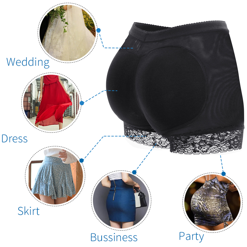 Women Shaper Padded Butt Lifter Panty Hip Enhancer Fake Ass Fake Hip Shapwear Underwear Push Up Panties