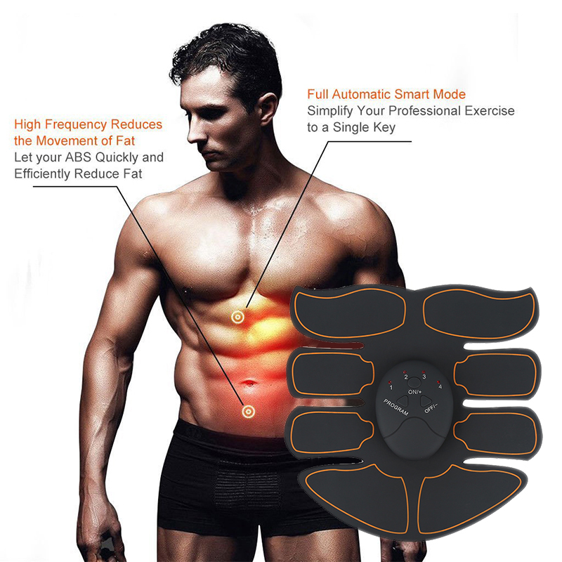 Smart EMS Muscle Trainer Electric Muscle Stimulator Abdominal Vibrating Fitness Slimming Massager
