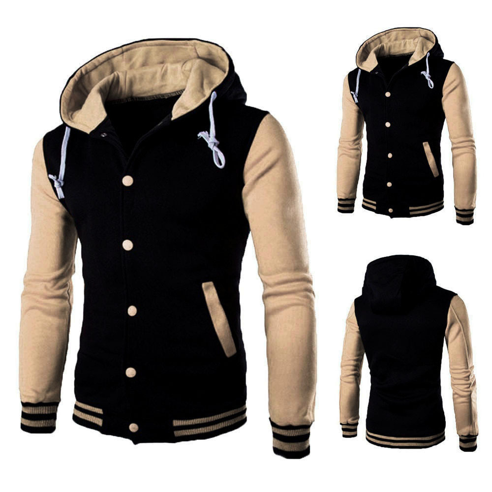 New Men Jackets Plus Size Coats Hooded Jackets Men&apos;s Clothing Basketball Hoodies Men Sweatshirt