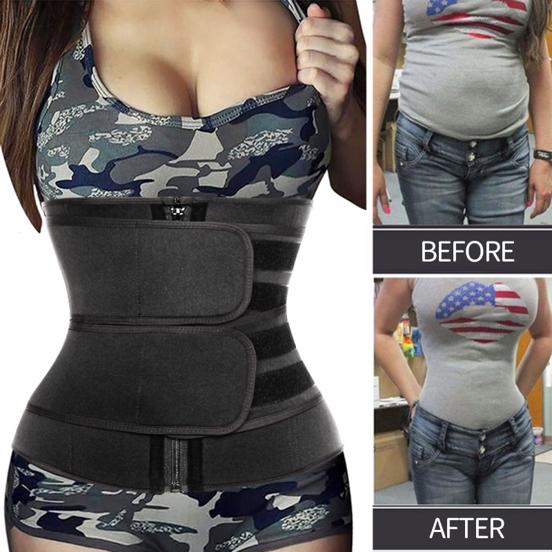 Neoprene Sauna Waist Trainer Corsets Sweat Belt Women Weight Loss Compression Workout Fitness