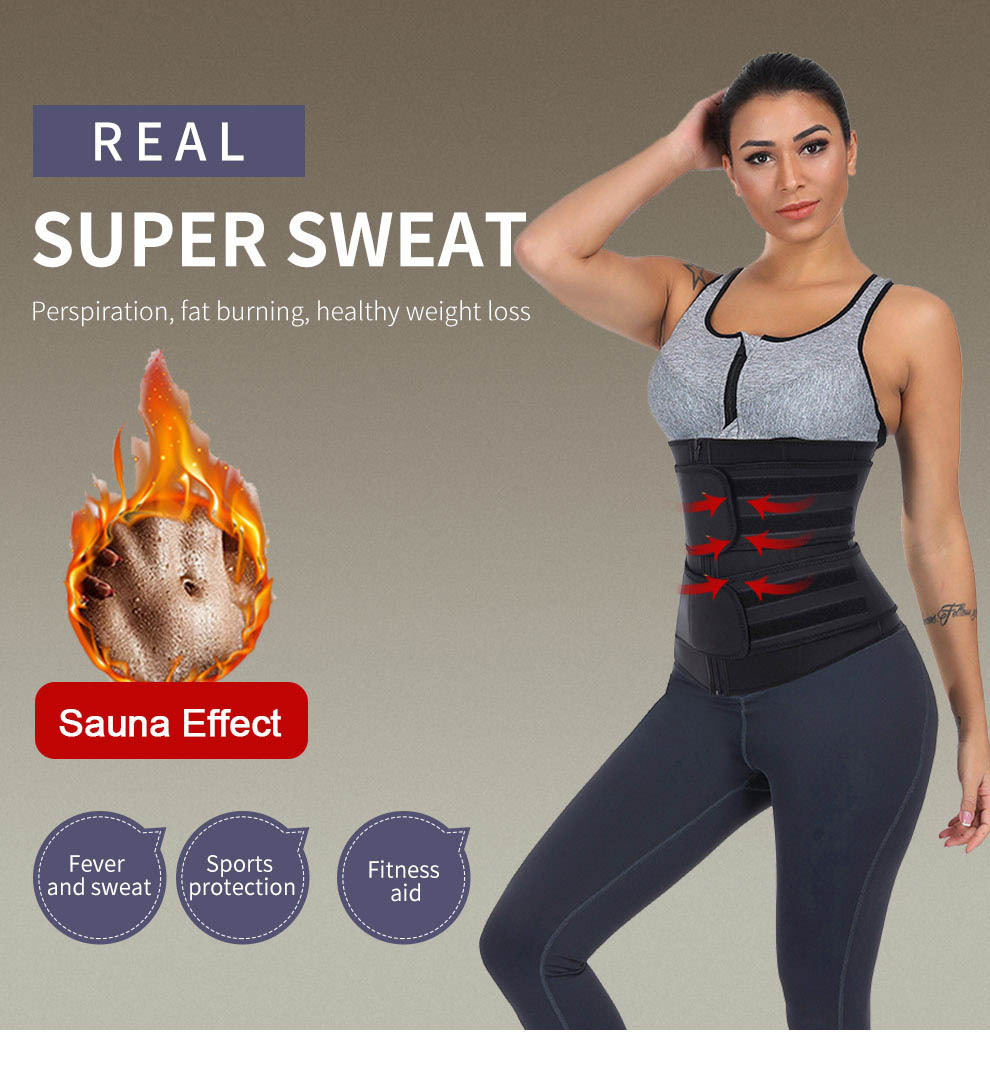 Waist Trainer Neoprene Sweat Shapewear Body Shaper Women Slimming Belly Shaper Workout Belt Corset