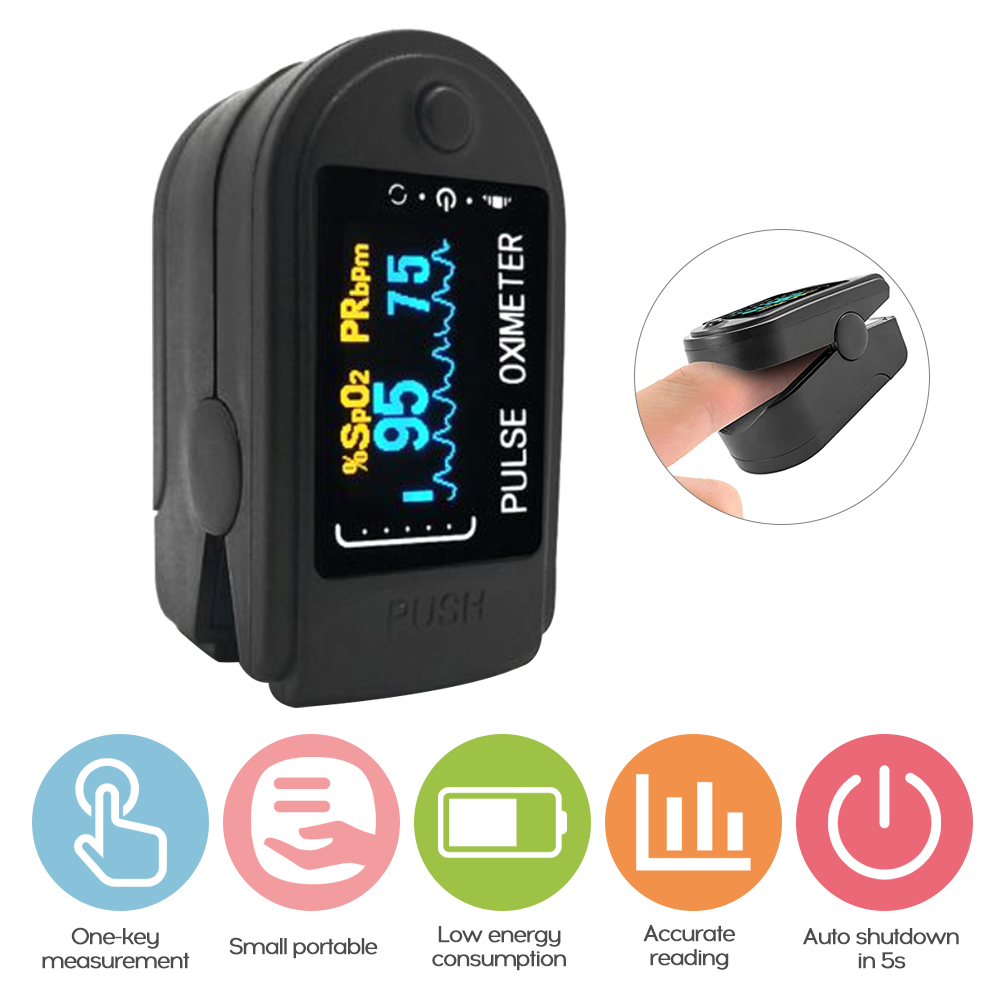 Portable Finger Oximeter Fingertip Pulse Oximeter Medical Equipment Heart Rate Pulse Oximeter