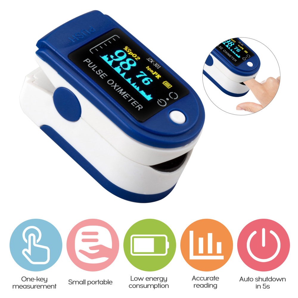 Portable Finger Oximeter Fingertip Pulse Oximeter Medical Equipment Heart Rate Pulse Oximeter