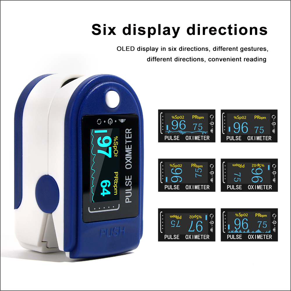 Portable Finger Oximeter Fingertip Pulse Oximeter Medical Equipment Heart Rate Pulse Oximeter