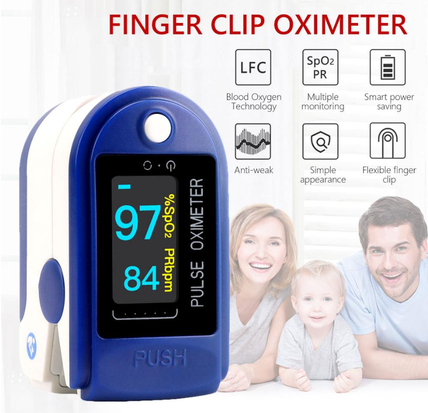 Portable Finger Oximeter Fingertip Pulse Oximeter Medical Equipment Heart Rate Pulse Oximeter