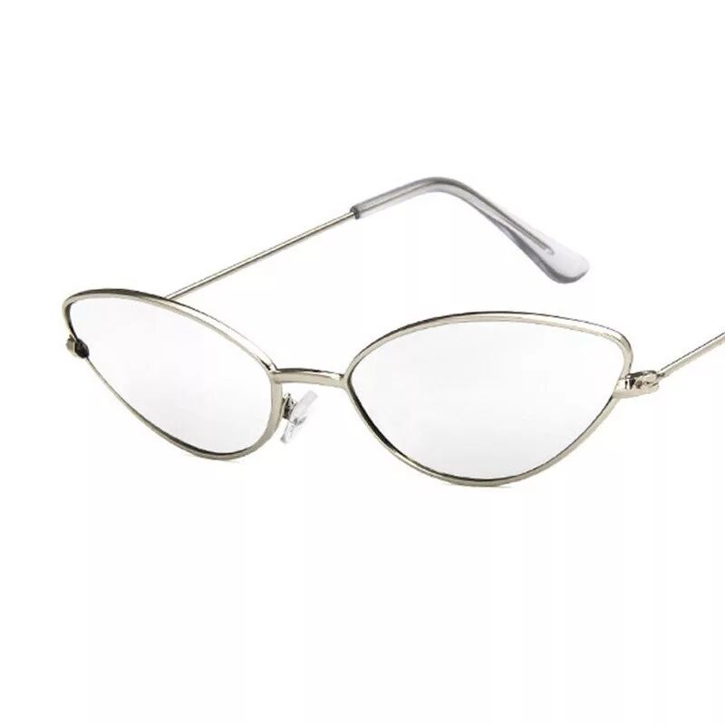 New Sunglasses Luxury Cat eye Brand Design Metal Frame New Gold red Vintage Glasses