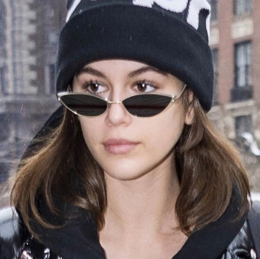 New Sunglasses Luxury Cat eye Brand Design Metal Frame New Gold red Vintage Glasses