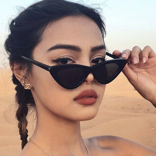New Vintage Cateye Sunglasses Women Sexy Retro Small Cat Eye Sun Glasses Brand Designer Eyewear