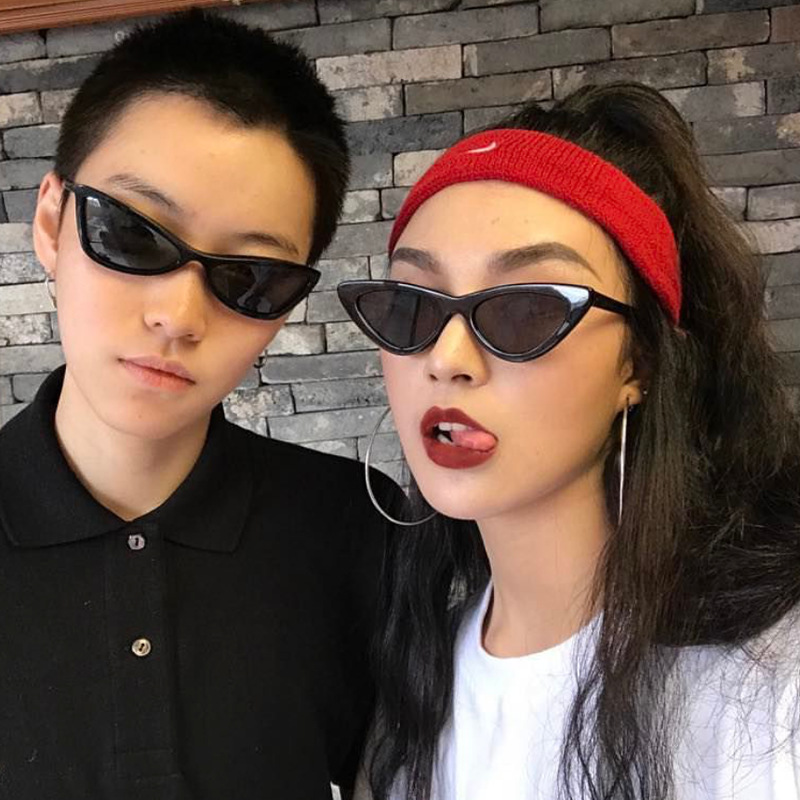 New Vintage Cateye Sunglasses Women Sexy Retro Small Cat Eye Sun Glasses Brand Designer Eyewear