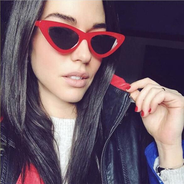 New Vintage Cateye Sunglasses Women Sexy Retro Small Cat Eye Sun Glasses Brand Designer Eyewear