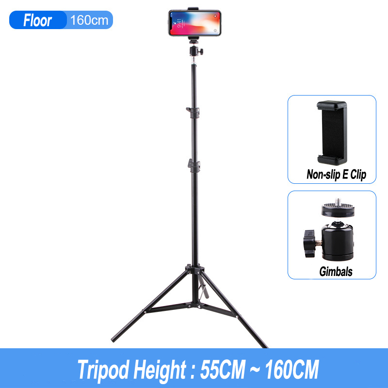 New Table Floor Tripod For Phones Holder Metal Tripod Stands Photo Video Tools Photography