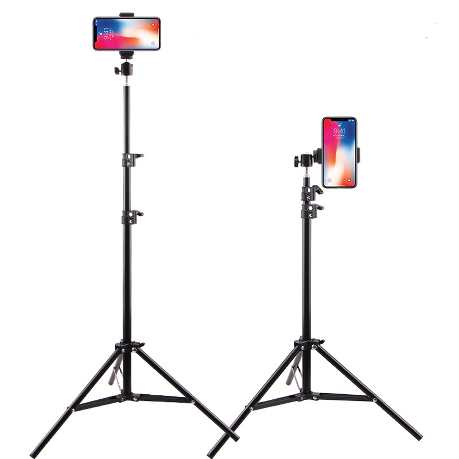 New Table Floor Tripod For Phones Holder Metal Tripod Stands Photo Video Tools Photography