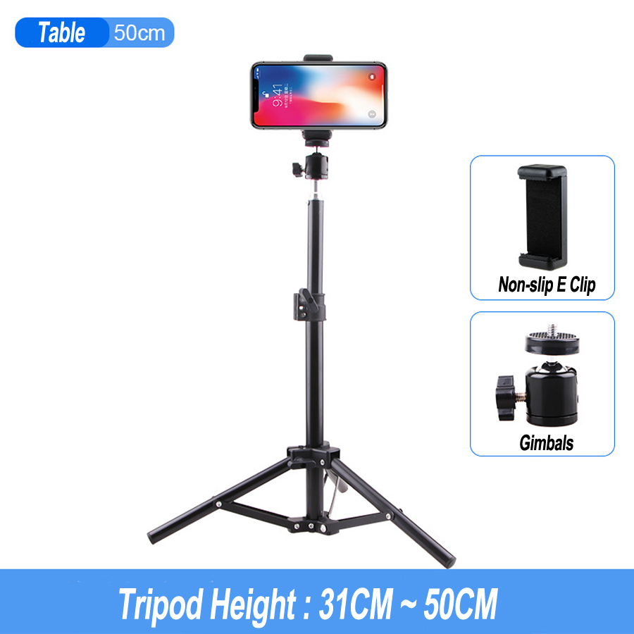 New Table Floor Tripod For Phones Holder Metal Tripod Stands Photo Video Tools Photography
