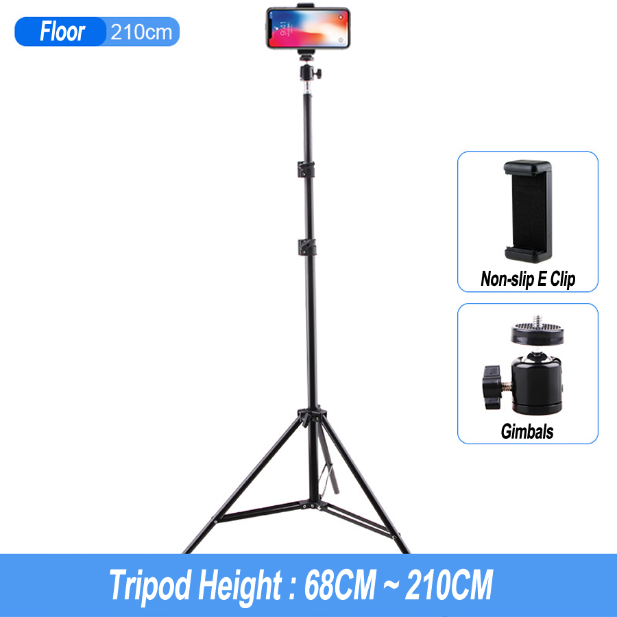 New Table Floor Tripod For Phones Holder Metal Tripod Stands Photo Video Tools Photography
