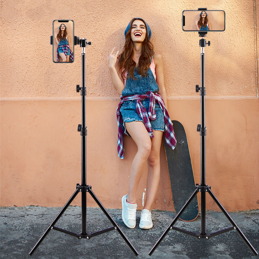 New Table Floor Tripod For Phones Holder Metal Tripod Stands Photo Video Tools Photography