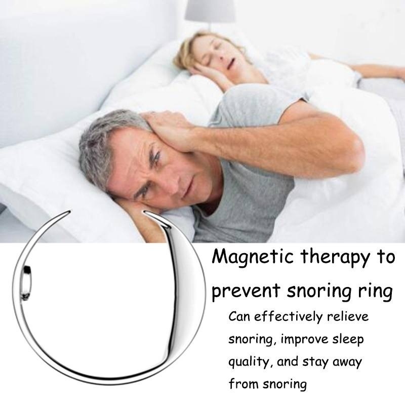 Anti Snoring Ring Therapy Acupressure Treatment Against Snoring Snore Stopper Finger Rings Magnetic