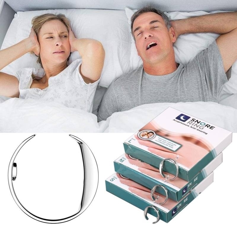 Anti Snoring Ring Therapy Acupressure Treatment Against Snoring Snore Stopper Finger Rings Magnetic