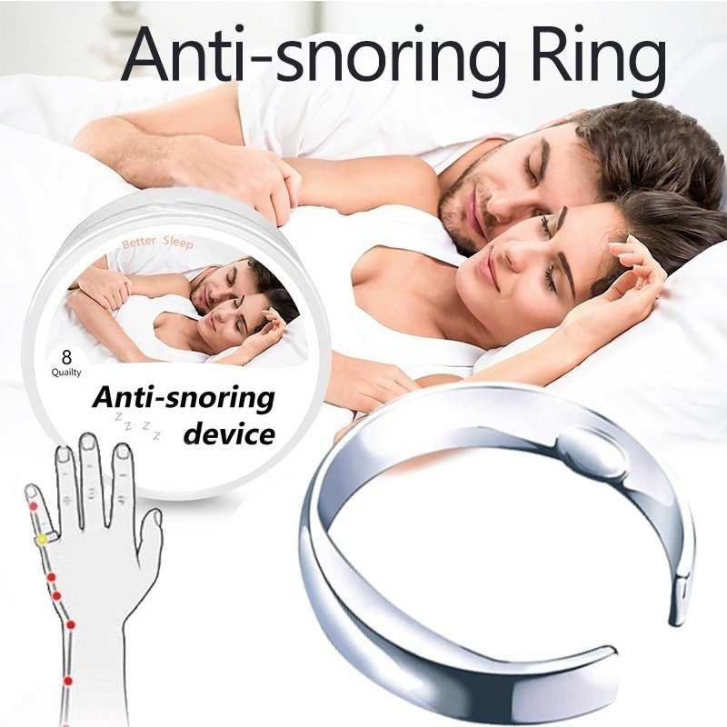 Anti Snoring Ring Therapy Acupressure Treatment Against Snoring Snore Stopper Finger Rings Magnetic