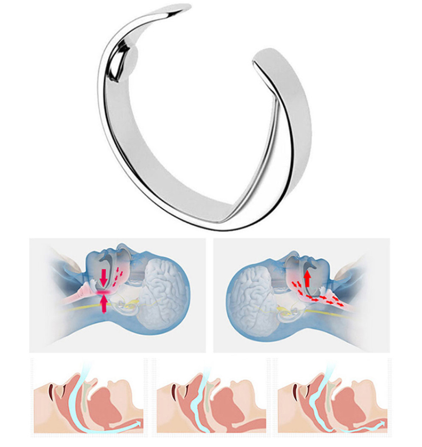 Anti Snoring Ring Therapy Acupressure Treatment Against Snoring Snore Stopper Finger Rings Magnetic