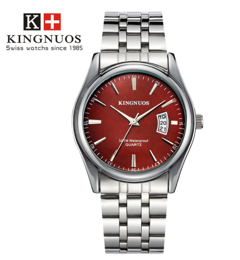 Kingnuos Luxury Men Watches Waterproof Date Clock Sports Watches Men Quartz Casual Wrist Watch