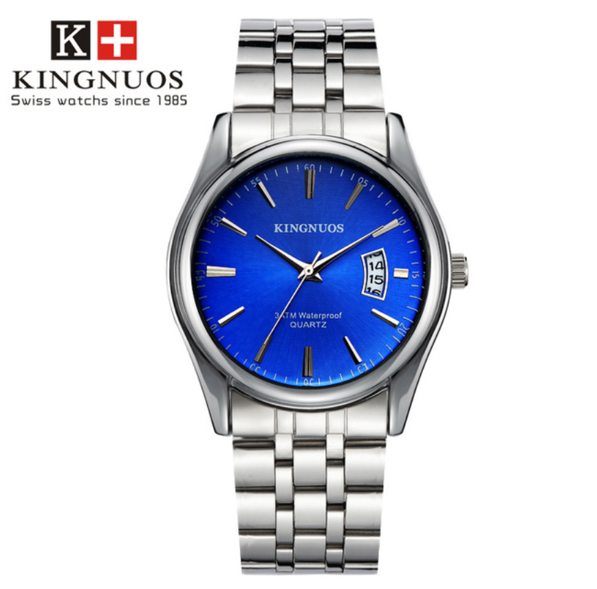 Kingnuos Luxury Men Watches Waterproof Date Clock Sports Watches Men Quartz Casual Wrist Watch