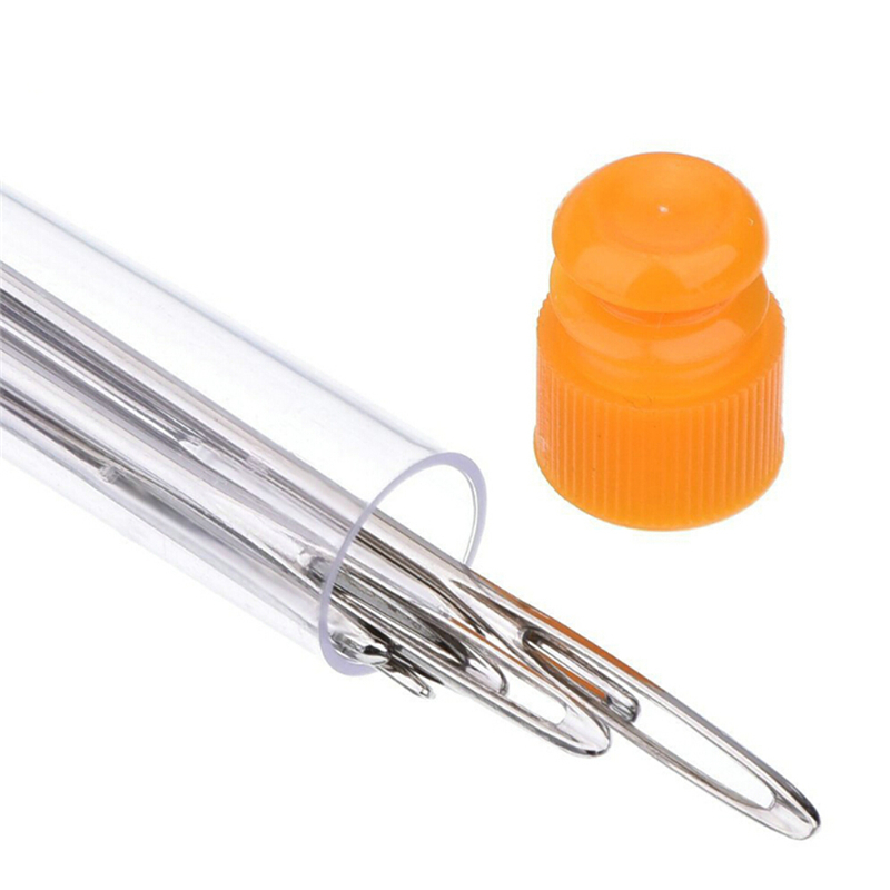 9Pcs Large Eye Needles DIY Crafts Tool Stainless Steel Cross Stitch Knitting Sew Crochet Hook Set
