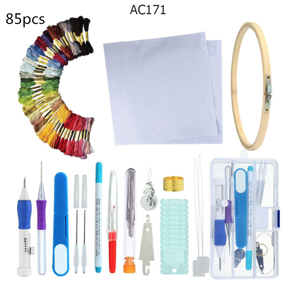 DIY Magic Embroidery Stitching Punch Needle Tool Stitching Punch Pen Sets DIY Craft Sewing Tool