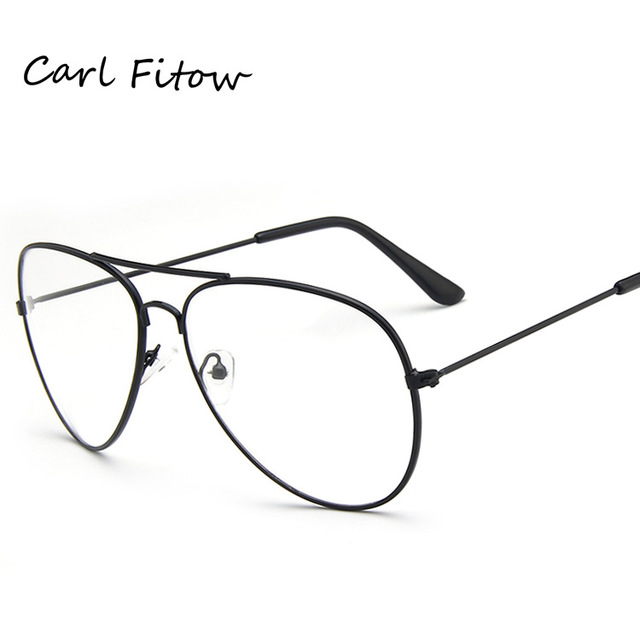 New Clear Glasses Eyeglasses Metal Eyewear Women Men Spectacle Frames Optical Glasses Men Frame Gift