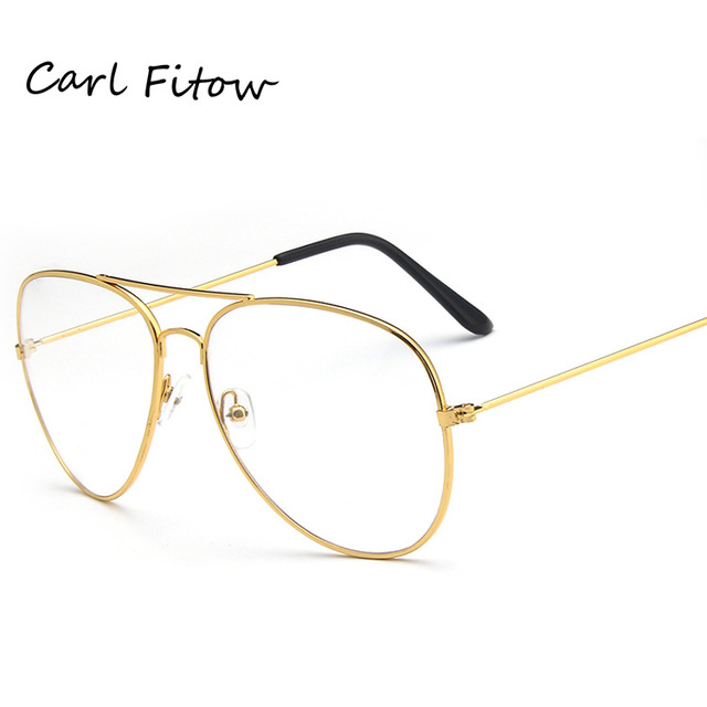 New Clear Glasses Eyeglasses Metal Eyewear Women Men Spectacle Frames Optical Glasses Men Frame Gift