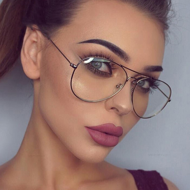 New Clear Glasses Eyeglasses Metal Eyewear Women Men Spectacle Frames Optical Glasses Men Frame Gift